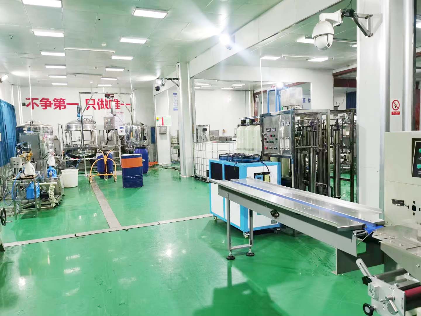 新疆3500升液体洗涤剂生产设线完工